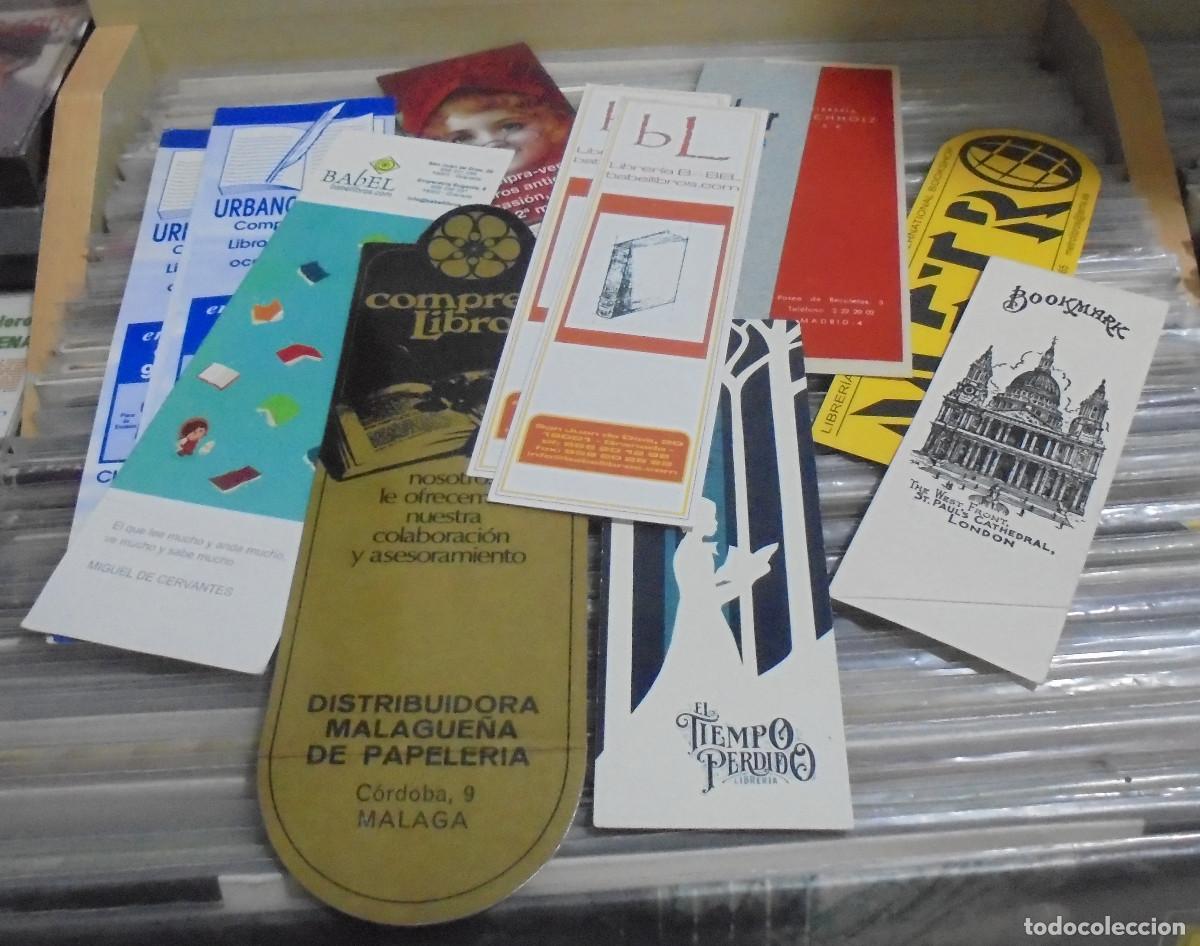 Sammeln von Lesezeichen: Lote de 12 marcap&aacute;ginas de librerias