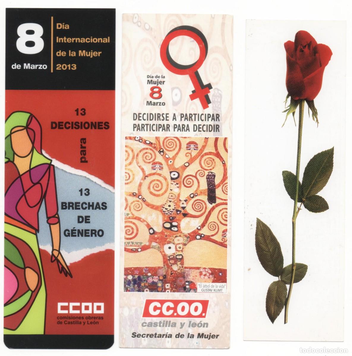 Coleccionismo marcap&aacute;ginas: 3 MARCAP&Aacute;GINAS -DOS DE CCOO Y UNA DEL PSOE- - Foto 1
