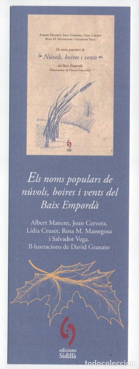 Collectionnisme Marque-pages: MARCAPAGINAS, N&Uacute;VOLS, BOIRES I VENTS. EDICIONS SIDILLA.