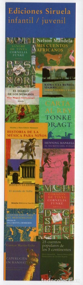 Collectionnisme Marque-pages: MARCAPAGINAS. EDICIONES SIRUELA. INFANTIL / JUVENIL