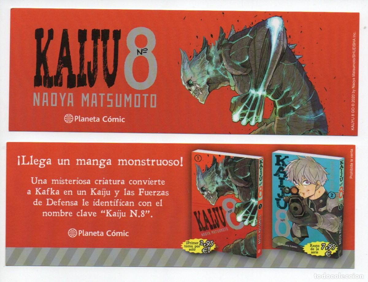 Sammeln von Lesezeichen: MARCAPAGINAS. KAIJU N&ordm; 8. NAOYA MATSUMOTO. PLANETA COMIC 2020