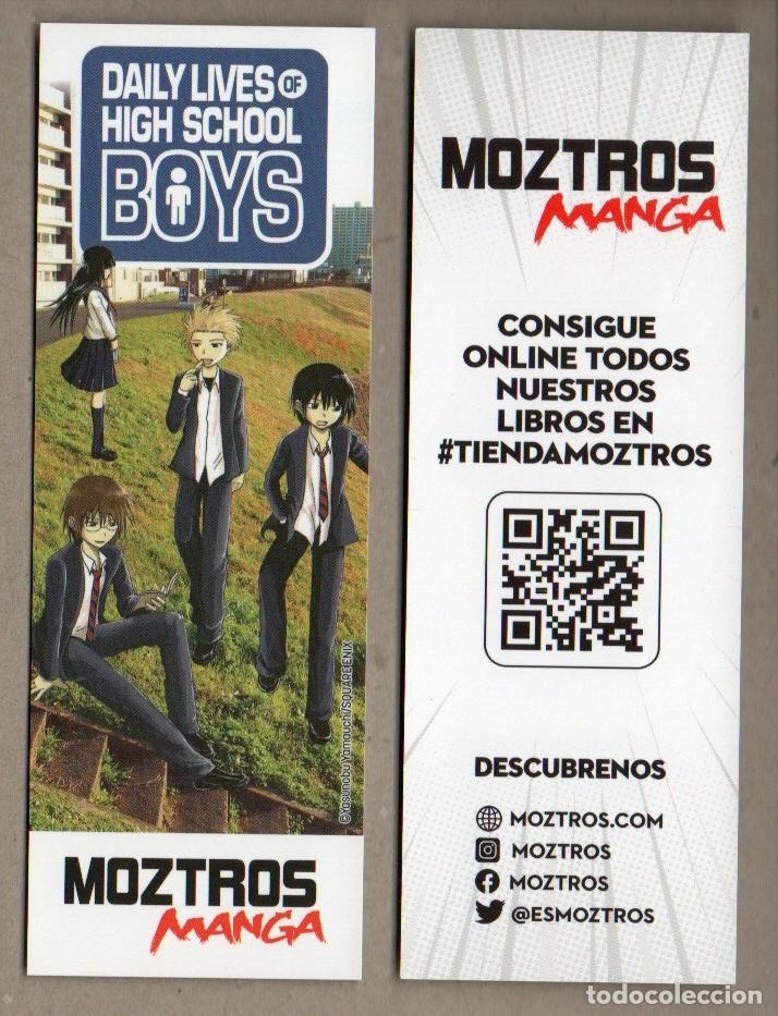 Sammeln von Lesezeichen: MARCAPAGINAS. DAILY LIVES OF HICH SCHOOL BOYS. MOZTROS MANGA