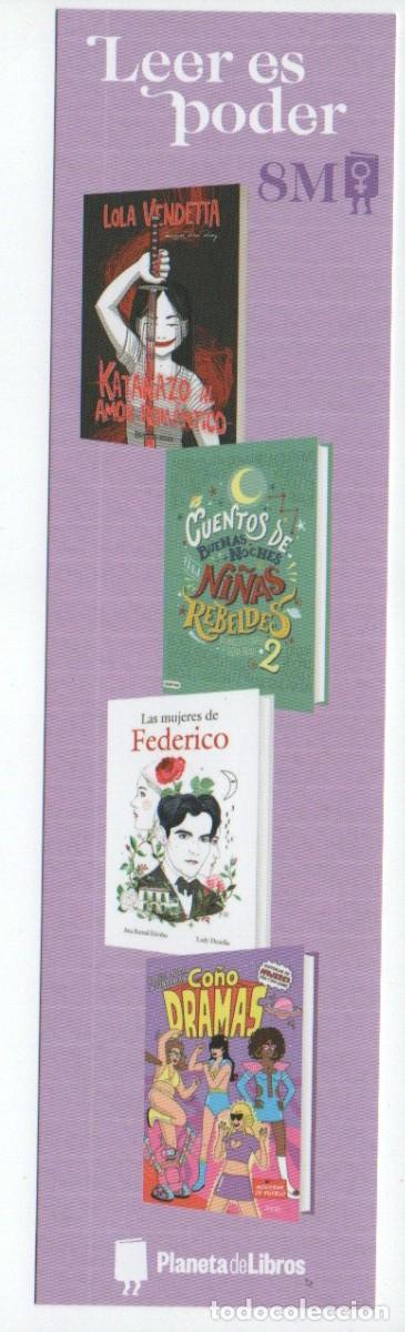Coleccionismo marcap&aacute;ginas: MARCAPAGINAS. LEER ES PODER, 8M. PLANETA DE LIBROS. - Foto 1