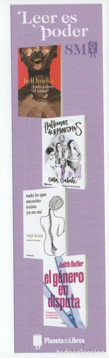 Coleccionismo marcap&aacute;ginas: MARCAPAGINAS. LEER ES PODER, 8M. PLANETA DE LIBROS. - Foto 2