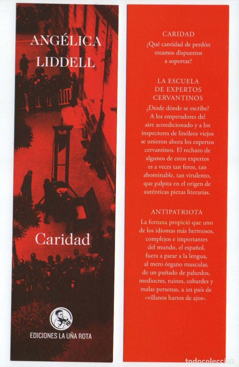 Collectables Bookmark: MARCAPAGINAS. CARIDAD. ANGELICA LIDELL. EDICIONES LA U&Ntilde;A ROTA.