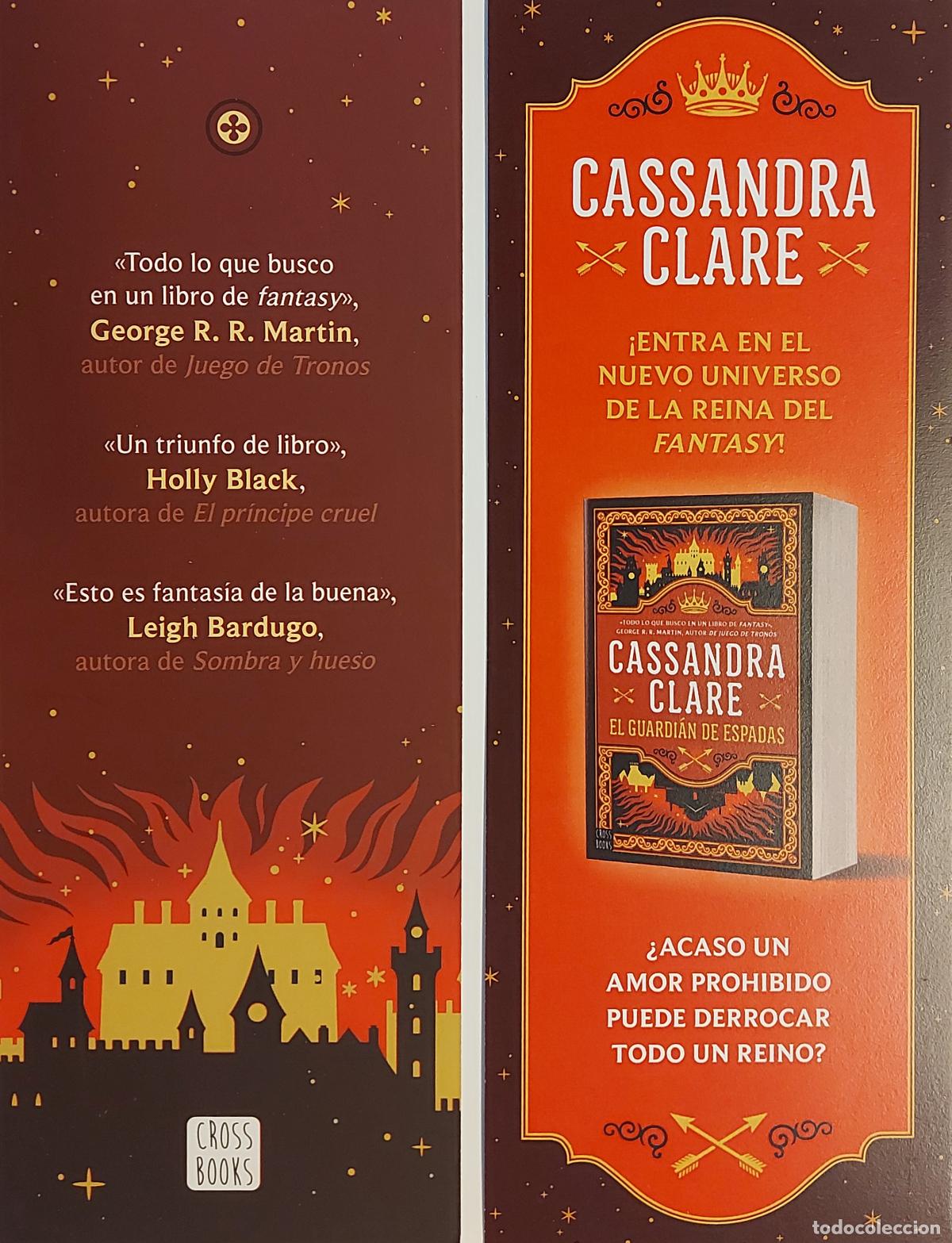 Collectables Bookmark: MARCAPAGINAS - CROSS BOOKS - CASSANDRA CLARE - EL GUARDIAN DE ESPIAS