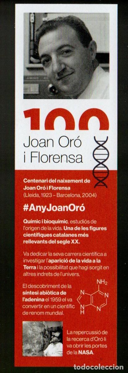 Collectables Bookmark: MARCAPAGINAS. CENTENARI DEL NAIXEMENT DE JOAN OR&Oacute; I FLORENSA. ANY JOAN OR&Oacute;.