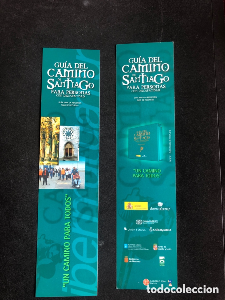 Coleccionismo Marcap&aacute;ginas: Marcap&aacute;ginas Gu&iacute;a del Camino De Santiago para personas con discapacidad. ASM