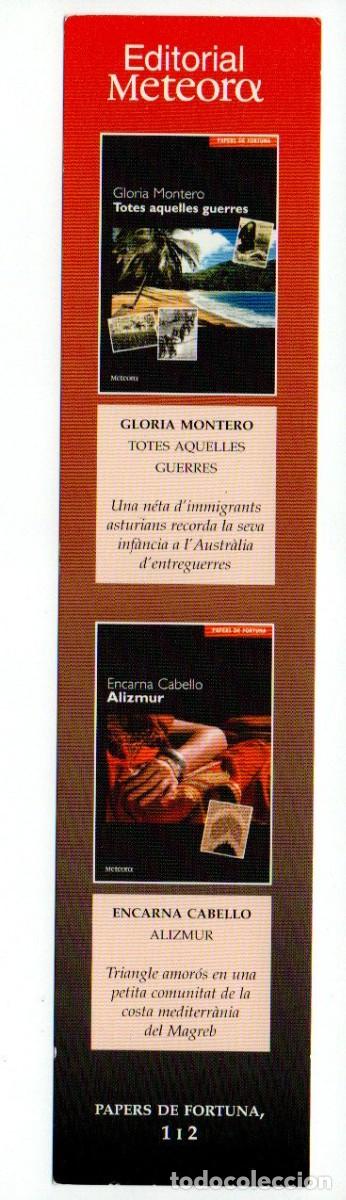 Coleccionismo Marcap&aacute;ginas: MARCAPAGINAS, PAPERS DE FORTUNA 1 Y 2. EDITORIAL METEORA.