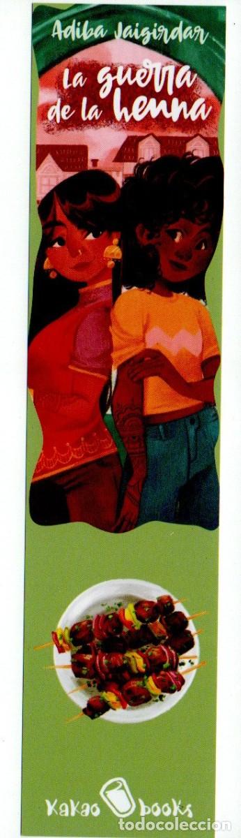 Coleccionismo Marcap&aacute;ginas: MARCAPAGINAS, LA GUERRA DE LA HENNA. ADIBA JAIGIRDAR. KAKAO BOOKS.