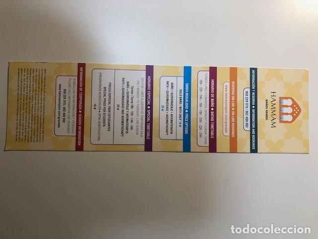 Coleccionismo marcap&aacute;ginas: Punto de libro Ba&ntilde;os Arabes Hamman (Granada) - Foto 2