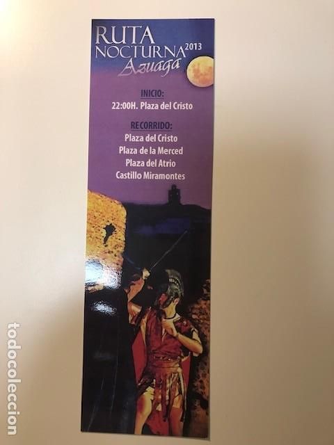 Coleccionismo Marcap&aacute;ginas: Punto de libro Ruta Nocturna Azuaga