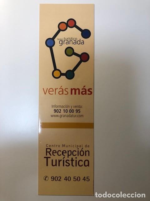 Coleccionismo marcap&aacute;ginas: Punto de libro Turismo Ciudad Granada - Foto 2