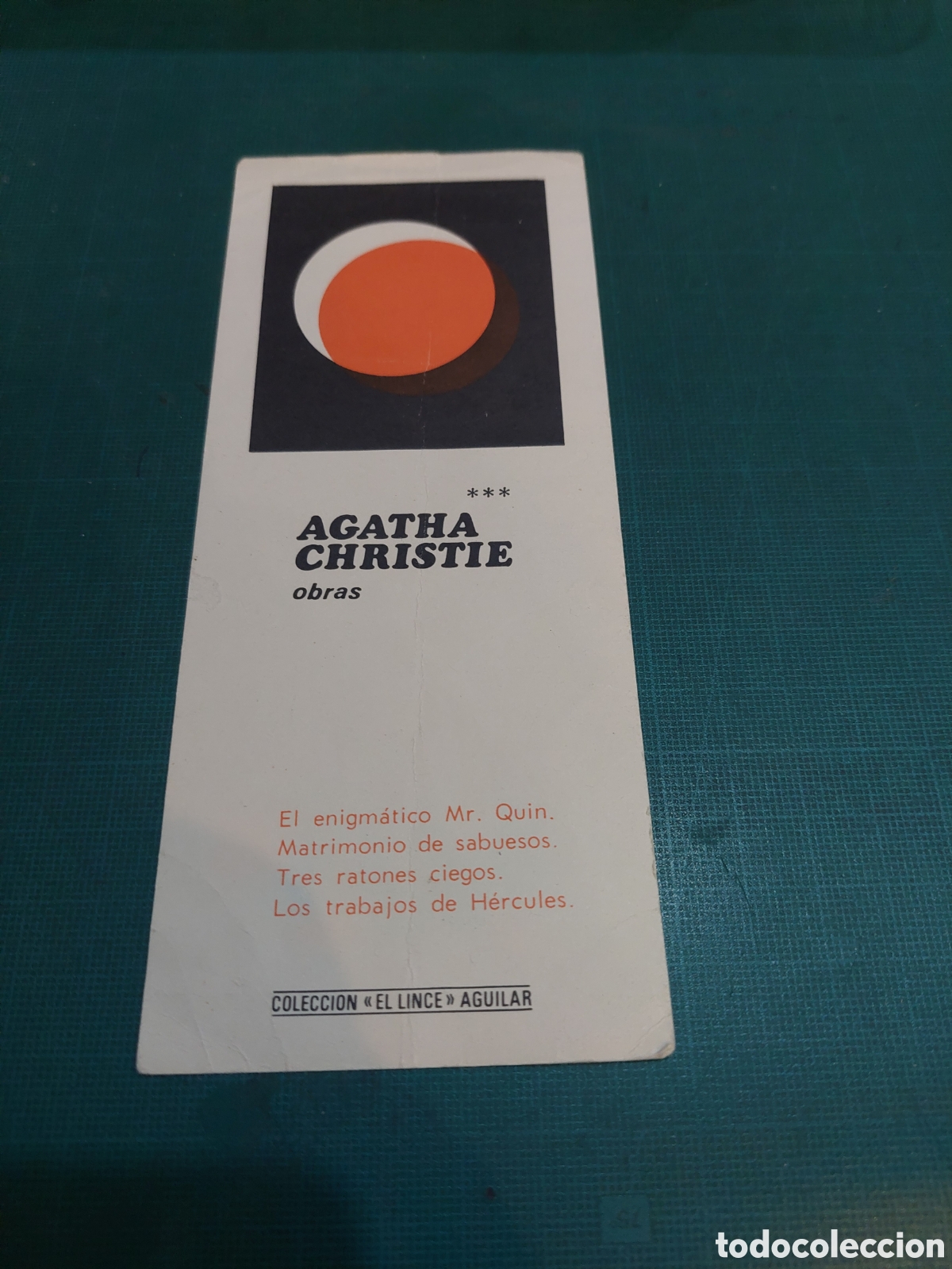 Coleccionismo marcap&aacute;ginas: MARCAPAGINAS AGATHA CHRISTIE OBRAS - Foto 1