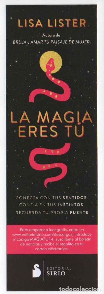 Collezionismo Segnalibri: MARCAPAGINAS, LA MAGIA ERES TU. LISA LISTER. EDITORIAL SIRIO