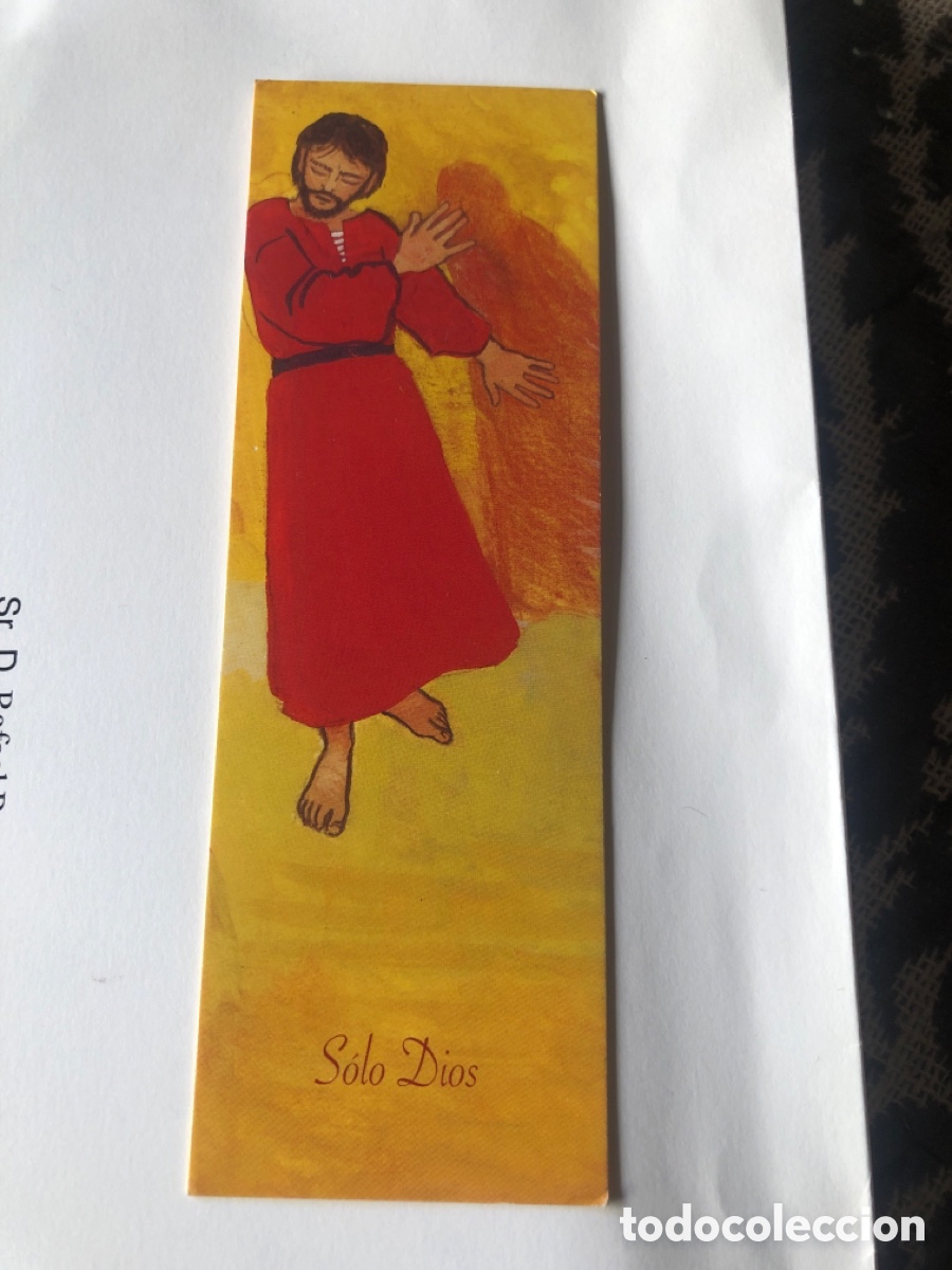 Collezionismo Segnalibri: Marcap&aacute;ginas S&oacute;lo Dios. Misioneras Oblatas de Mar&iacute;a. Oraci&oacute;n. Francia. ASM