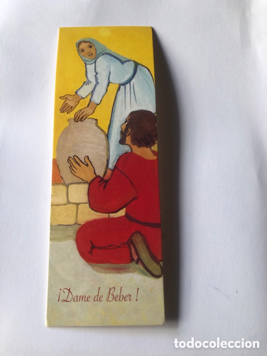 Collectables Bookmark: Marcap&aacute;ginas Dame de beber. Misioneras Oblatas de Mar&iacute;a. Oraci&oacute;n. Francia. ASM