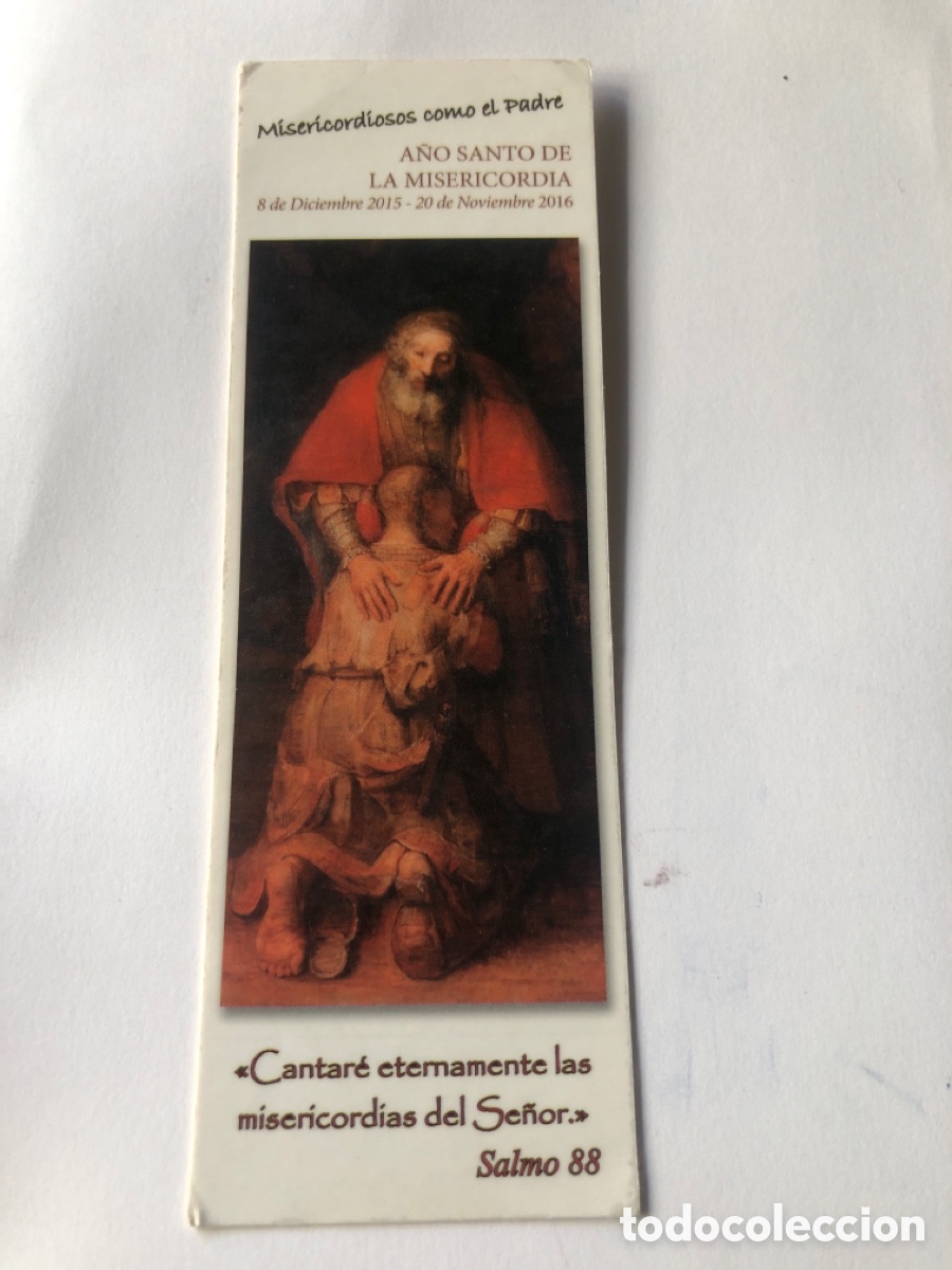 Collectables Bookmark: Marcap&aacute;ginas Salmo 88. A&ntilde;o Santo d la Misericordia. 2016. Parroquia el Coto. ASM