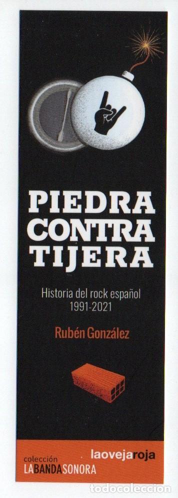 Collectables Bookmark: MARCAPAGINAS, PIEDRA CONTRA TIJERA. RUB&Eacute;N GONZALEZ. LA OVEJA ROJA.
