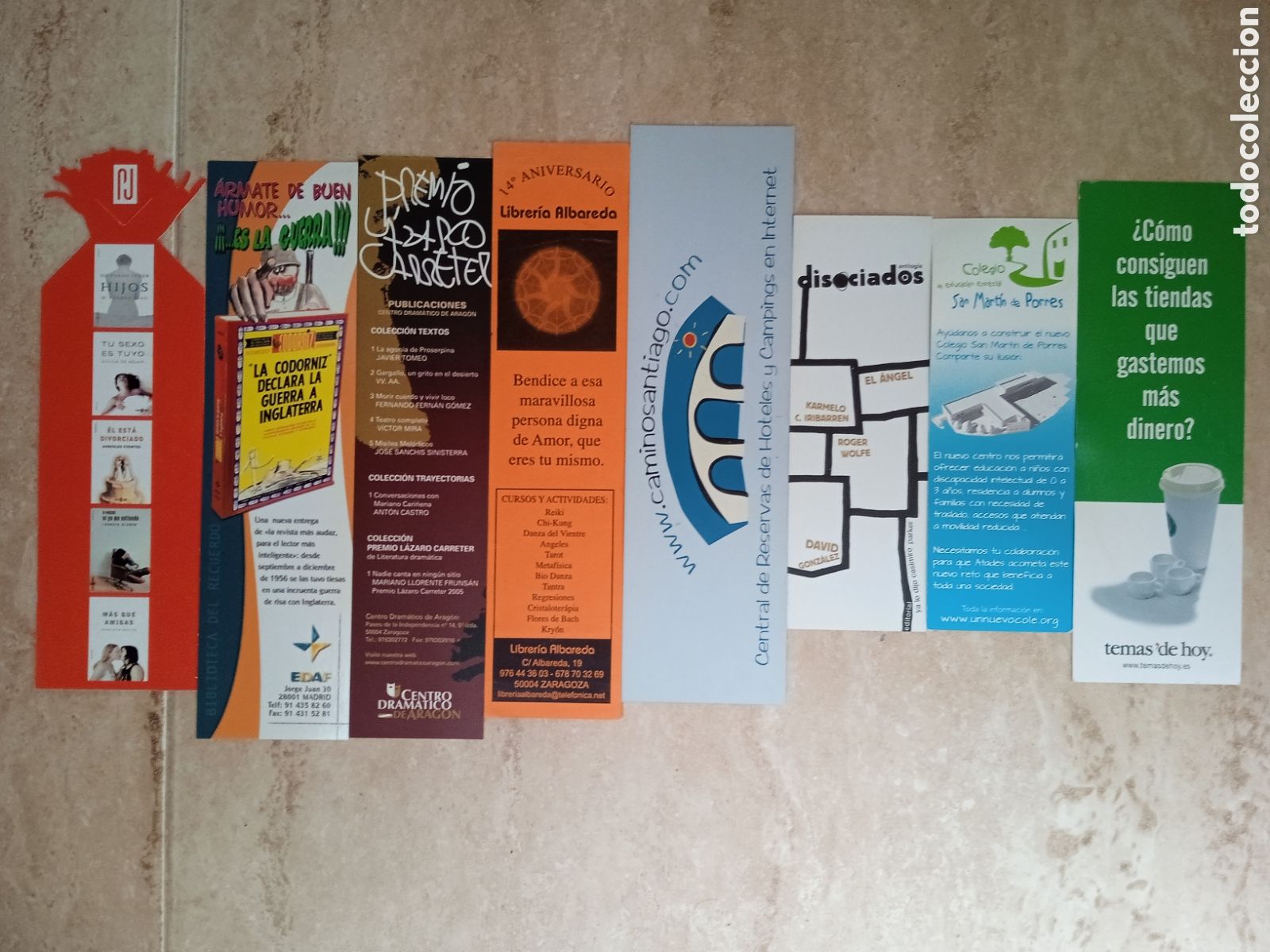 Coleccionismo marcap&aacute;ginas: Lote 8 Marcap&aacute;ginas Varios - Foto 1