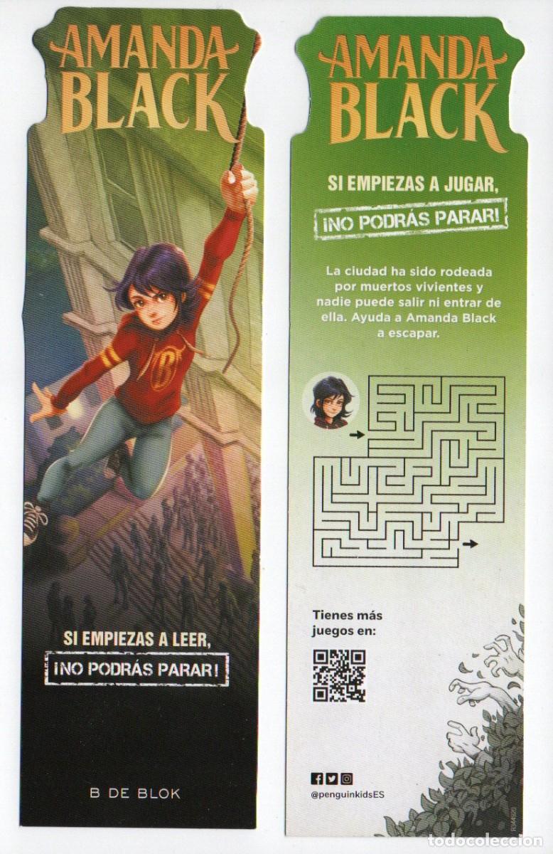 Coleccionismo Marcap&aacute;ginas: MARCAPAGINAS TROQUELADO, AMANDA BLACK. B DE BLOK