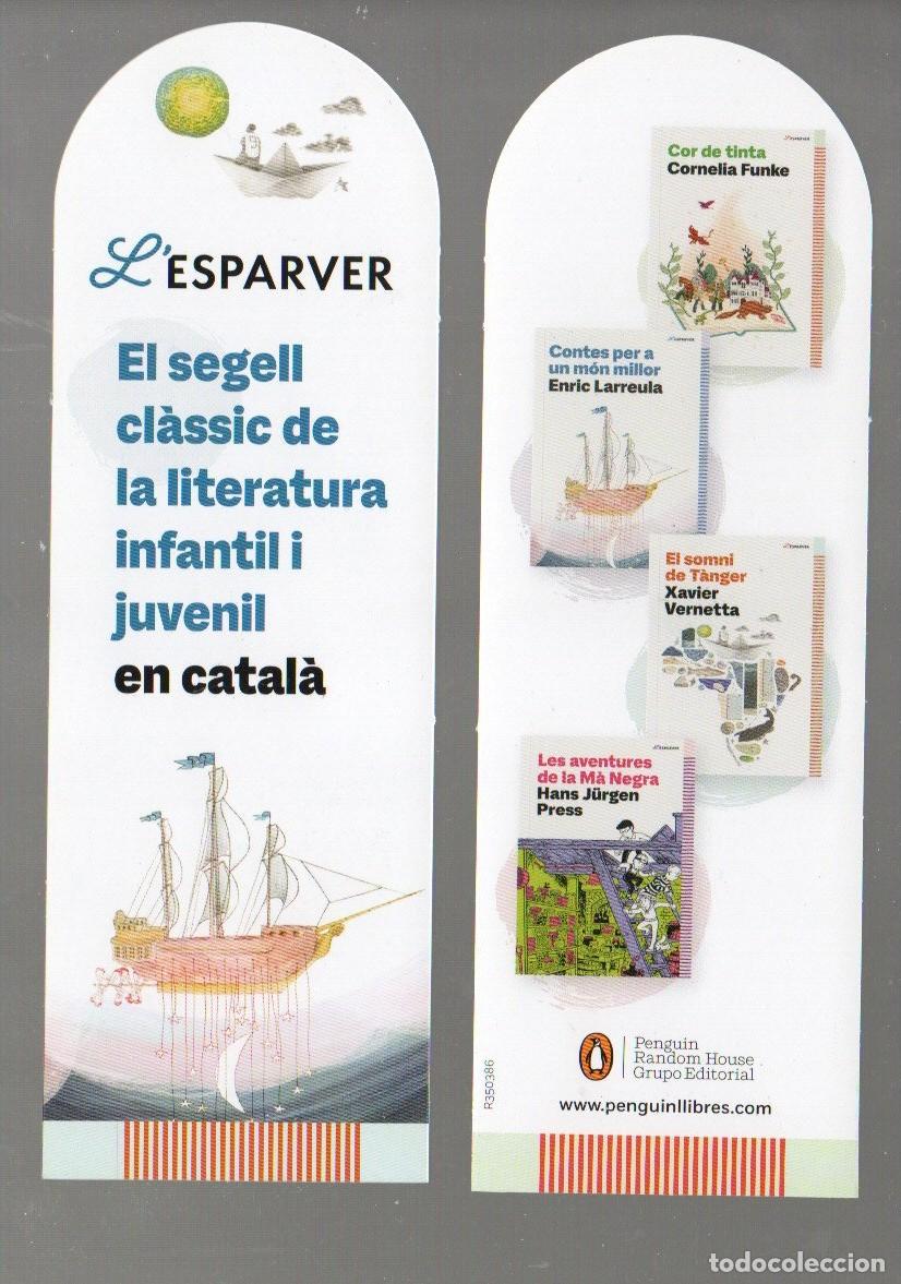 Coleccionismo Marcap&aacute;ginas: MARCAPAGINAS TROQUELADO, L'ESPARVER. EL SEGELL CL&Agrave;SSIC DE LA LITERATURA INFANTIL I JUVENIL EN CATAL&Agrave;