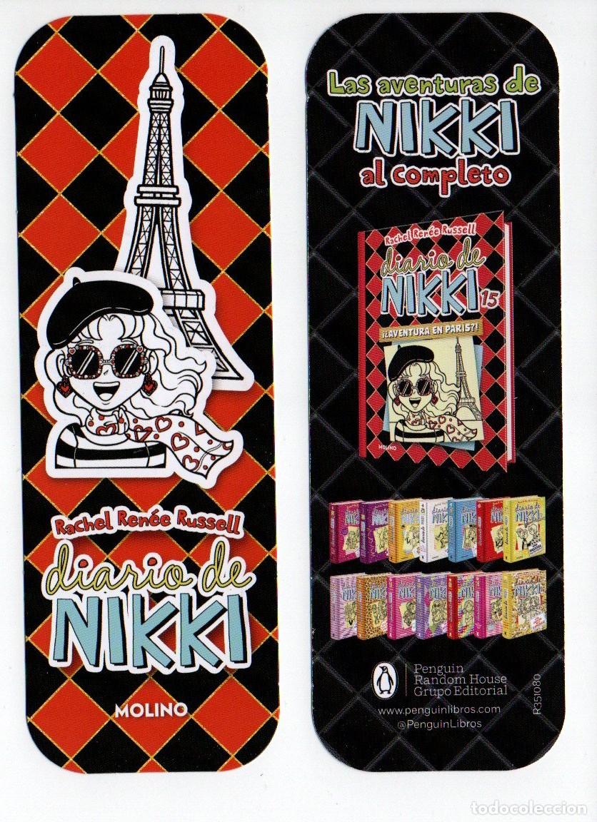Coleccionismo Marcap&aacute;ginas: MARCAPAGINAS TROQUELADO, DIARIO DE NIKKI. RACHEL REN&Eacute;E RUSELL. MOLINO.