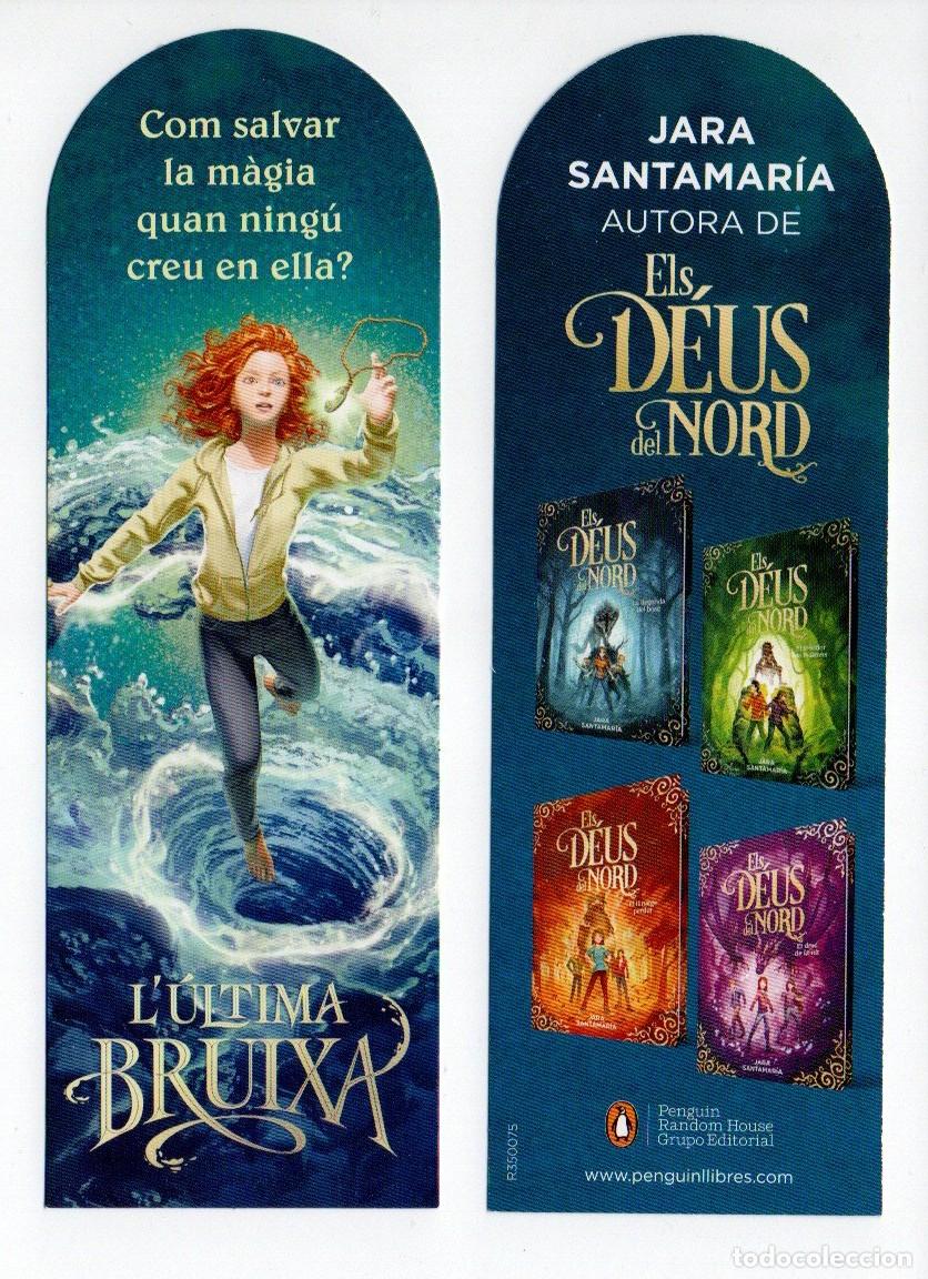 Coleccionismo Marcap&aacute;ginas: MARCAPAGINAS TROQUELADO, L'ULTIMA BRUIXA. JARA SANTAMARIA. PENGUIN LLIBRES.