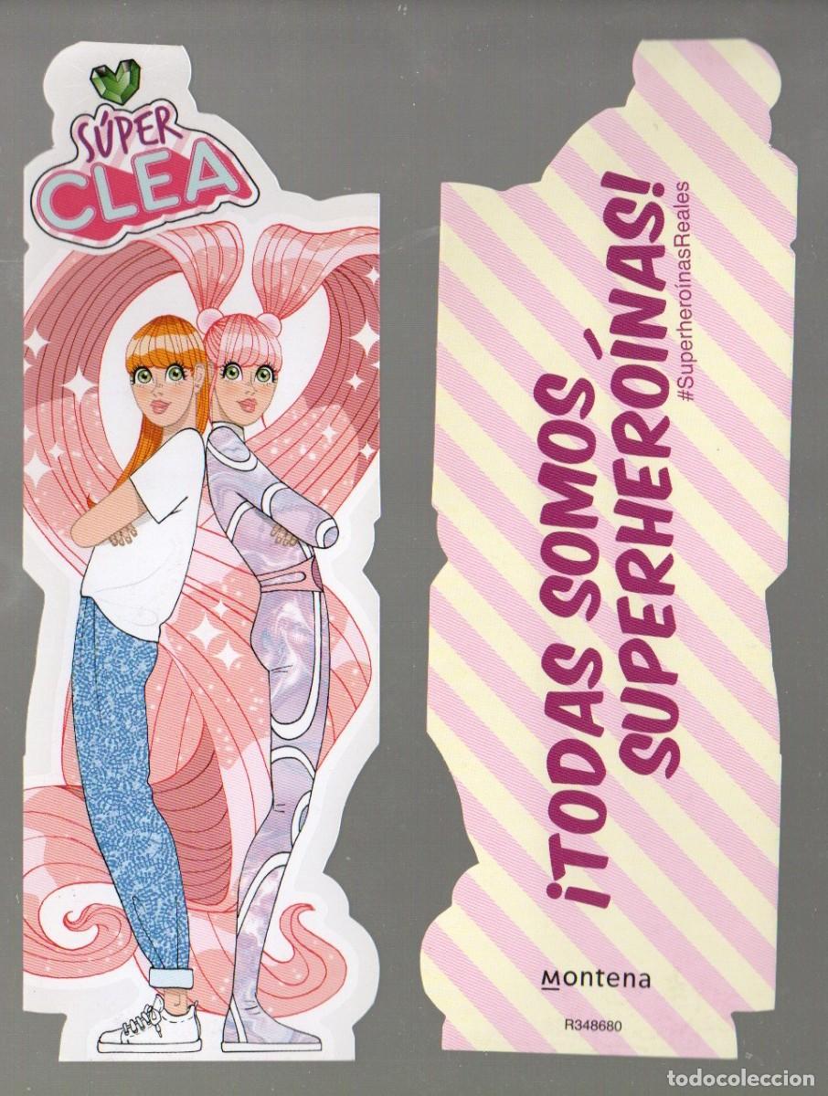 Coleccionismo Marcap&aacute;ginas: MARCAPAGINAS TROQUELADO, SUPER CLEA. TODAS SOMOS SUPERHEROINAS. MONTENA.