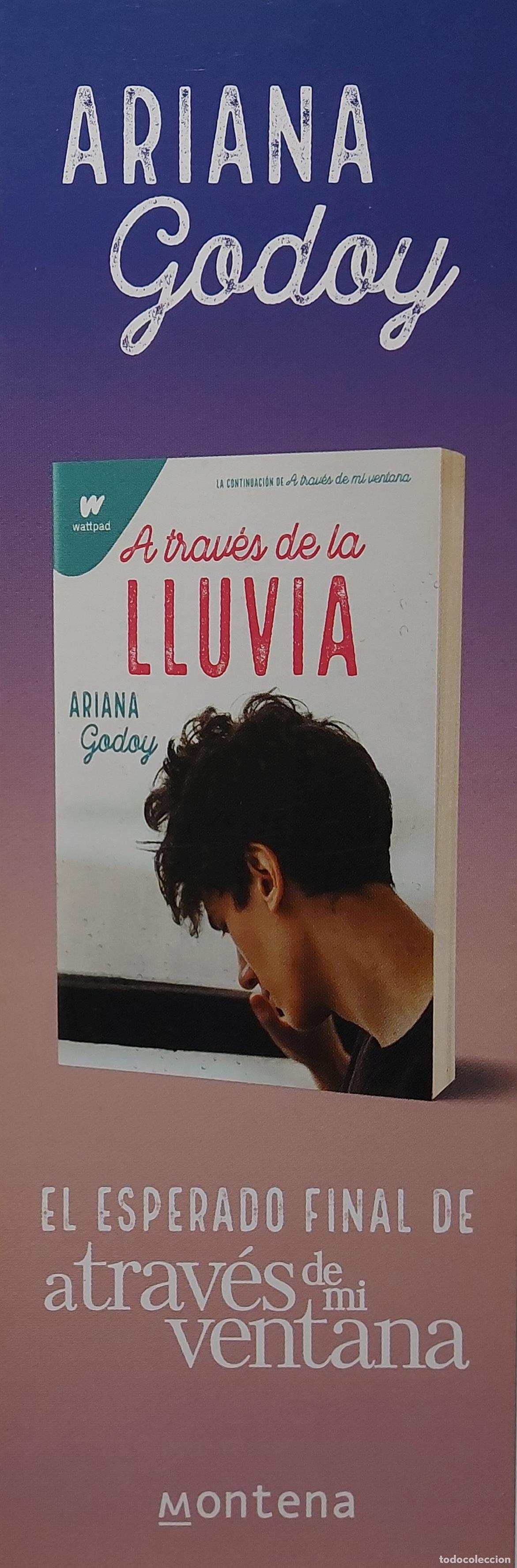 Collectables Bookmark: MARCAP&Aacute;GINAS - MONTENA - A TRAVES DE LA LLUVIA - ARIANA GODOY