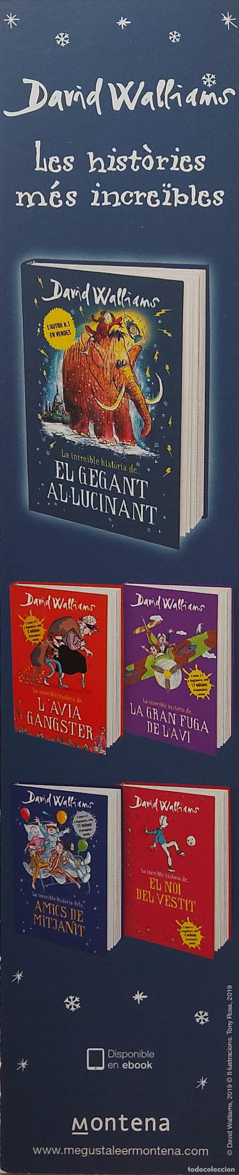 Coleccionismo Marcap&aacute;ginas: MARCAPAGINAS - MONTENA - LES HISTORIES NES INCREIBLES - DAVID WALLIAMS