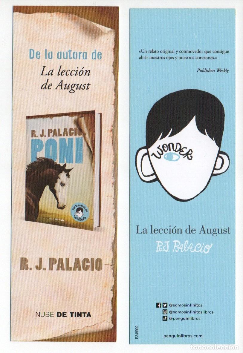 Collectables Bookmark: MARCAPAGINAS, PONI. R. J. PALACIO. NUBE DE TINTA.