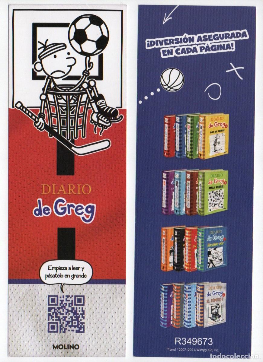 Coleccionismo marcap&aacute;ginas: MARCAPAGINAS, DIARIO DE GREG. MOLINO. - Foto 1