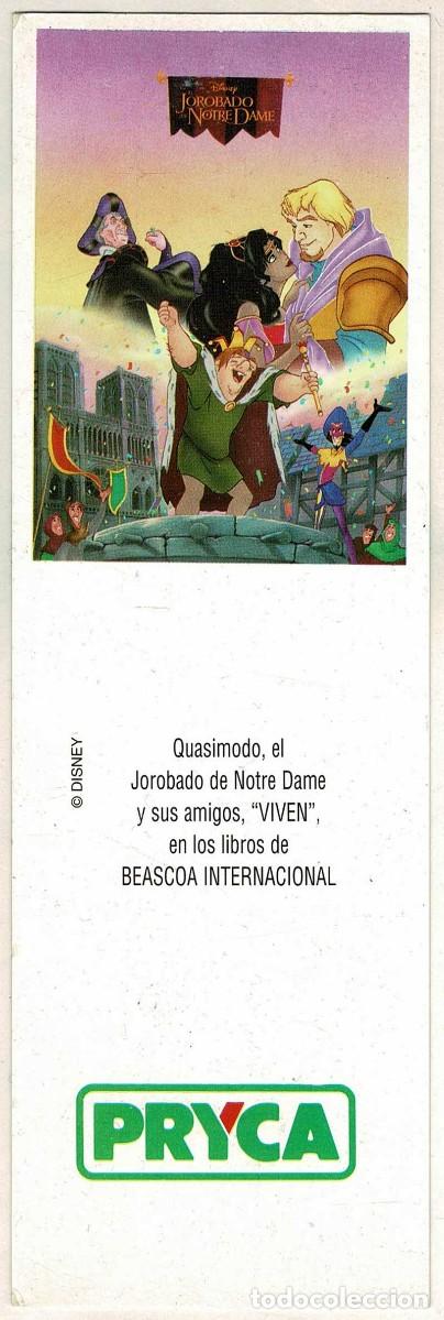 Collectionnisme Marque-pages: Marcap&aacute;ginas Pryca. Colecci&oacute;n Mundo Animado Disney. Quasimodo, el Jorobado de Notre Dame