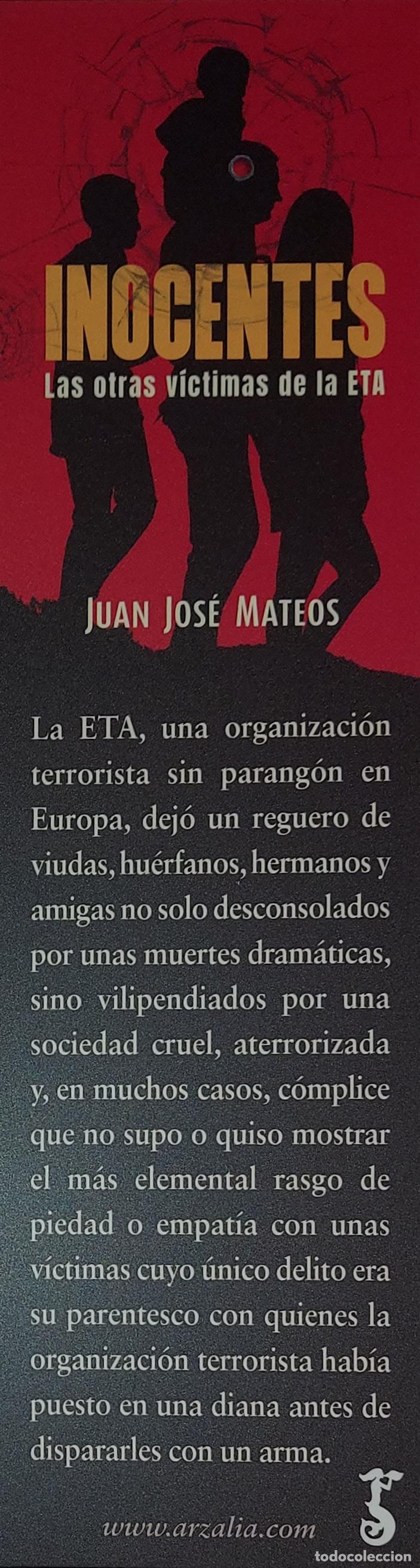 Collectionnisme Marque-pages: MARCAP&Aacute;GINAS - ARZALIA - INOCENTES - JUAN JOSE MATEOS