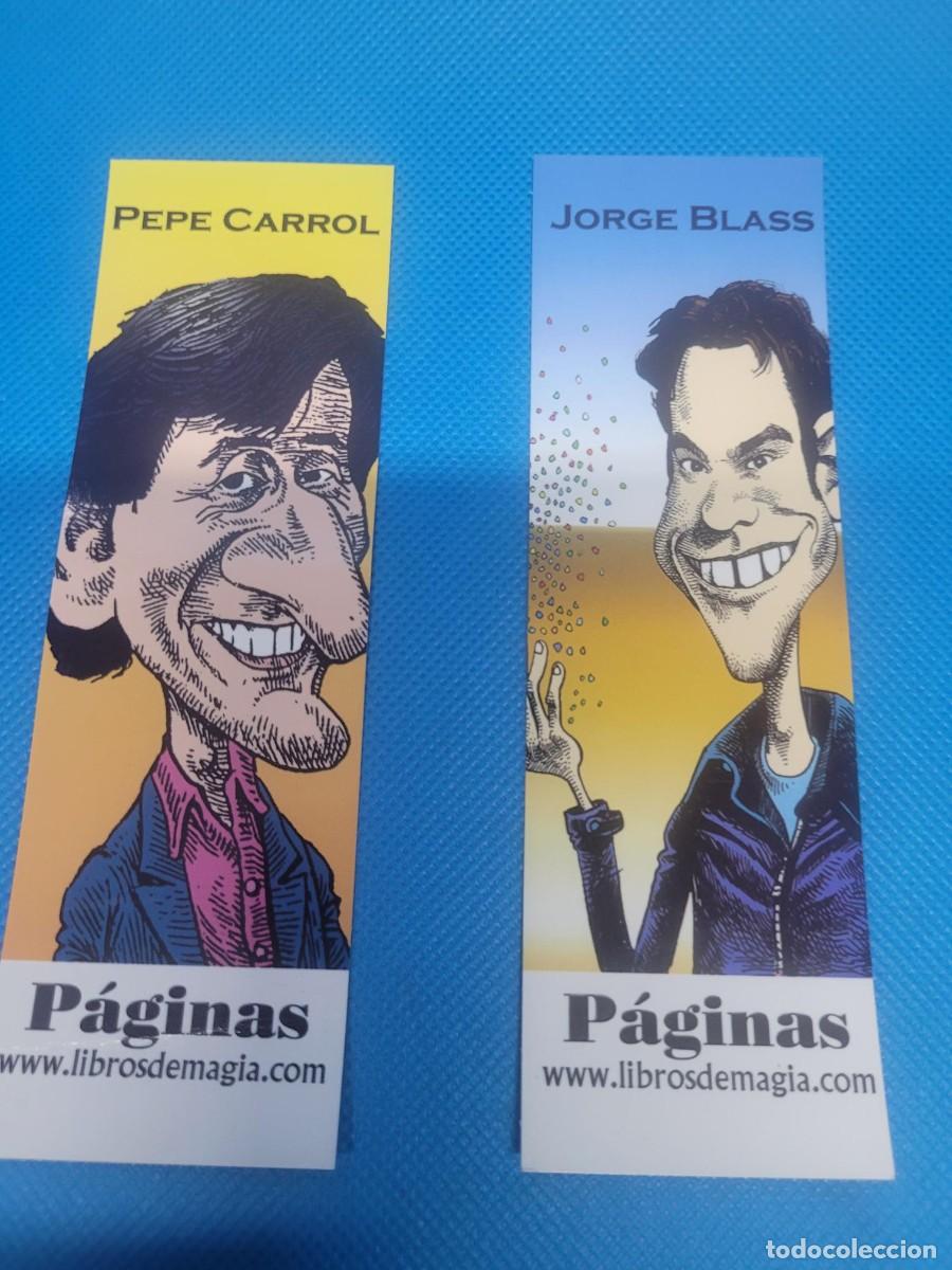 Coleccionismo marcap&aacute;ginas: MARCAPAGINAS PEPE CARROL Y JORGE BLAS - Foto 1