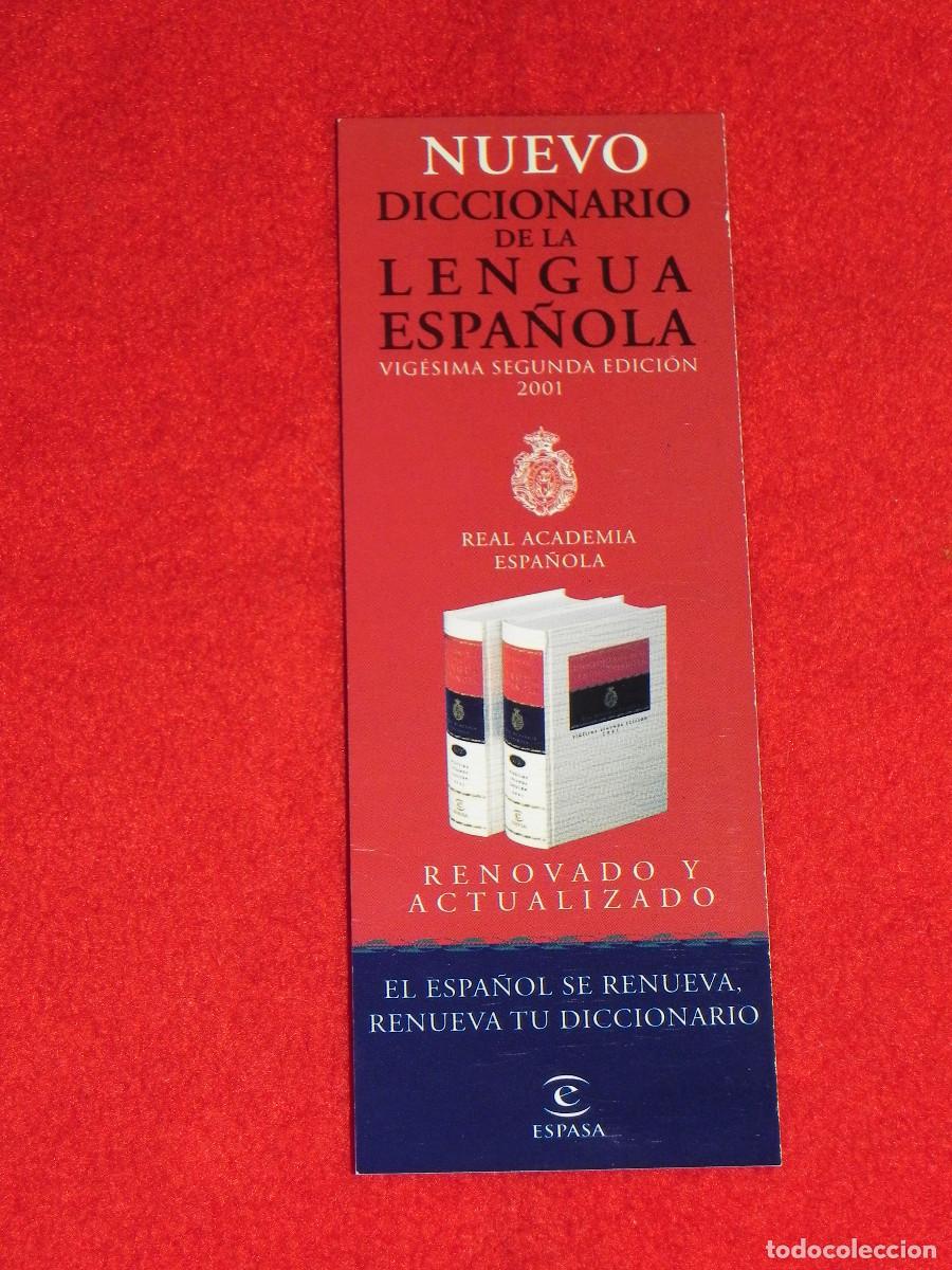 Coleccionismo Marcap&aacute;ginas: Marcap&aacute;gina - Nuevo Diccionar&iacute;o de la Lengua Espa&ntilde;ola - 2001