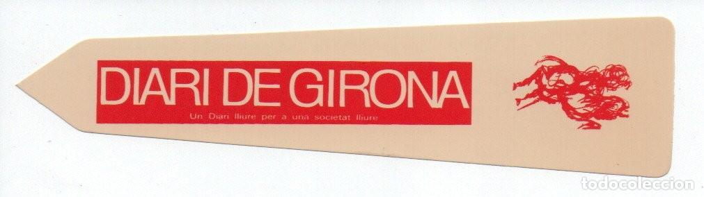 Coleccionismo marcap&aacute;ginas: MARCAPAGINAS TROQUELADO, CELULOIDE. DIARI DE GIRONA. - Foto 1