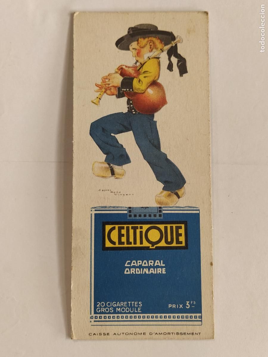 Sammeln von Lesezeichen: TABACO CELTIQUE - MARCAPAGINAS PUBLICIDAD -VER FOTOS-(K-13.705)
