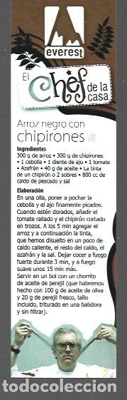 Coleccionismo marcap&aacute;ginas: MARCAP&Aacute;GINAS EDIT&Oacute; EVEREST EL CHEF DE LA CASA - Foto 2