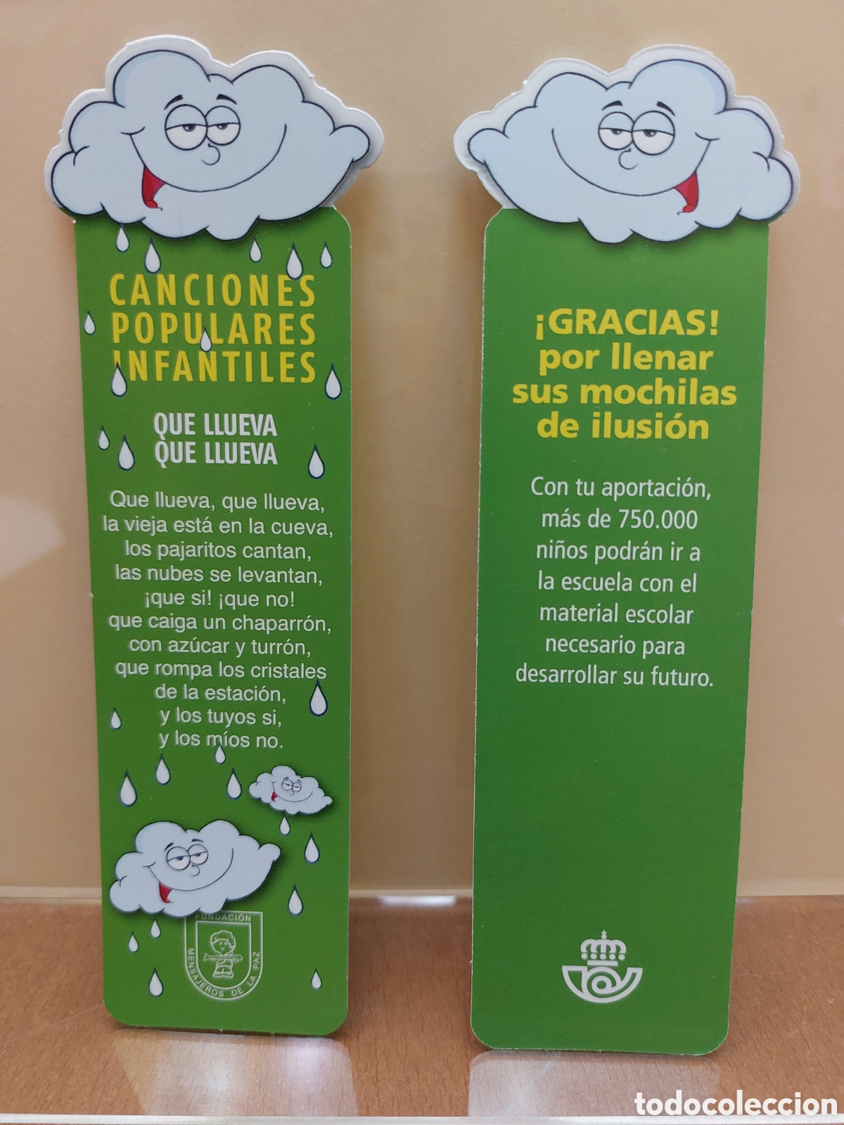 Coleccionismo marcap&aacute;ginas: Marcap&aacute;ginas Que llueva que llueva - Foto 1