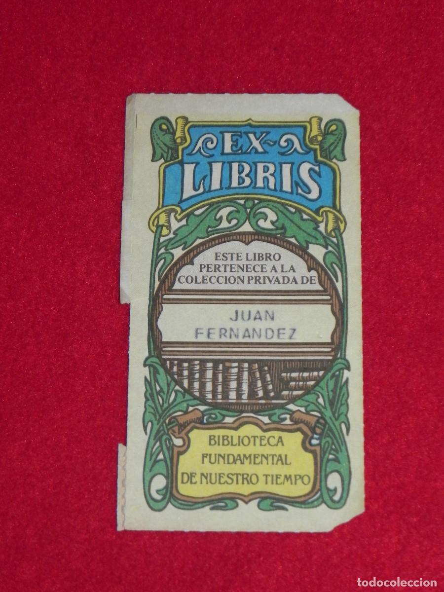 Collectionnisme Marque-pages: Antiguo Marcapaginas Personalizado - Ex-Libris - Biblioteca Fundamental de nuestro Tiempo.