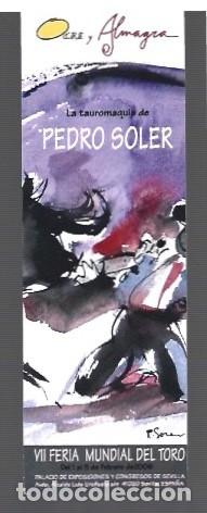 Collectables Bookmark: MARCAP&Aacute;GINAS EDICI&Oacute;N DE CIRE ALMAGRO VII FERIA MUNDIAL DEL TORO