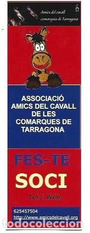 Coleccionismo Marcap&aacute;ginas: MARCAP&Aacute;GINAS EDICI&Oacute;N DEL ASSOCIACI&Oacute; DE AMIGOS DEL CABALLO TARRAGONA