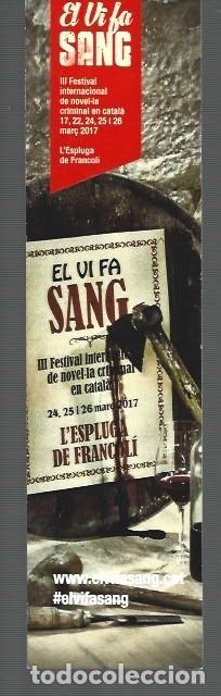 Sammeln von Lesezeichen: MARCAP&Aacute;GINAS EDICI&Oacute;N DE EL VI FA SANG FESTIBAL EN L &Eacute;SPLUGA DE FANCOLI A&Ntilde;O 2017
