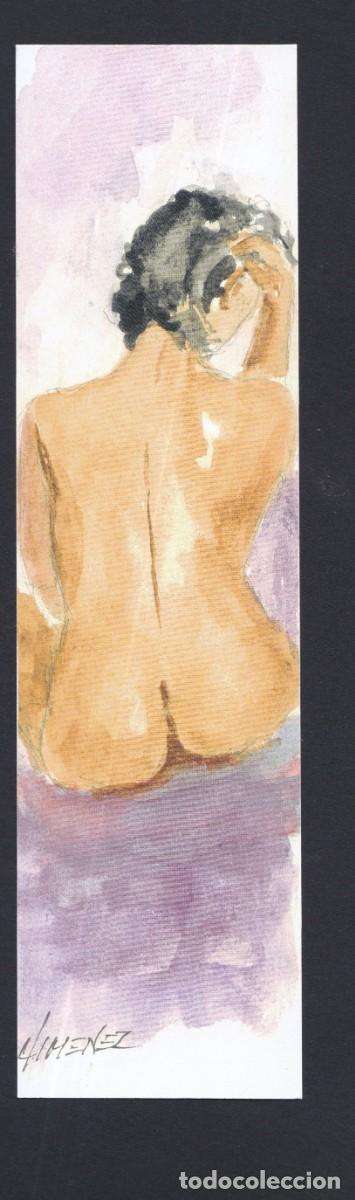 Sammeln von Lesezeichen: Macapaginas desnudo de mujer pintado a mano