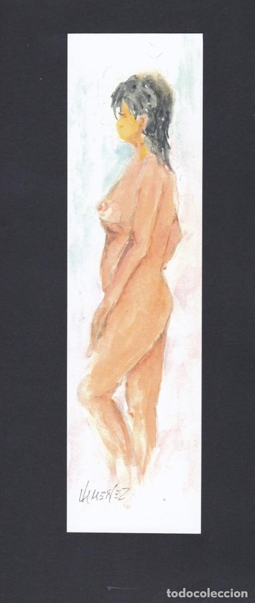 Sammeln von Lesezeichen: Macapaginas desnudo de mujer pintado a mano