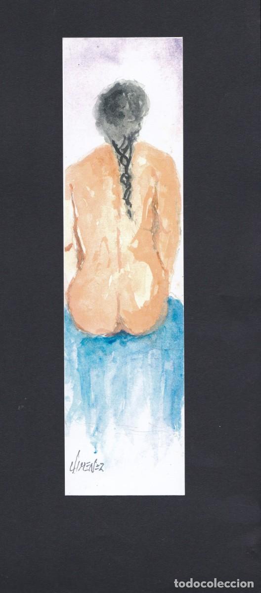 Sammeln von Lesezeichen: Macapaginas desnudo de mujer pintado a mano