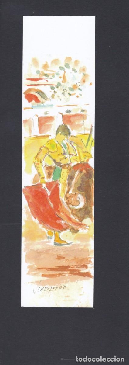 Sammeln von Lesezeichen: Macapaginas figura de torero pintado a mano