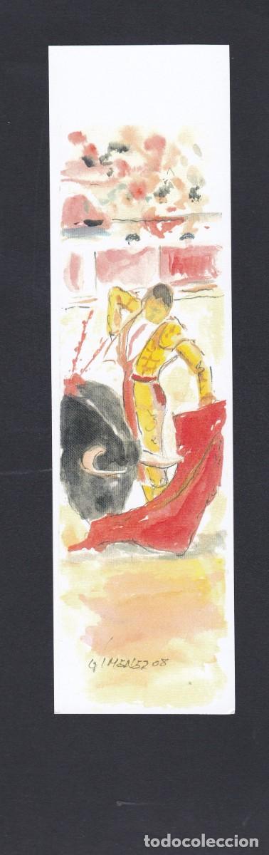 Sammeln von Lesezeichen: Macapaginas figura de torero pintado a mano